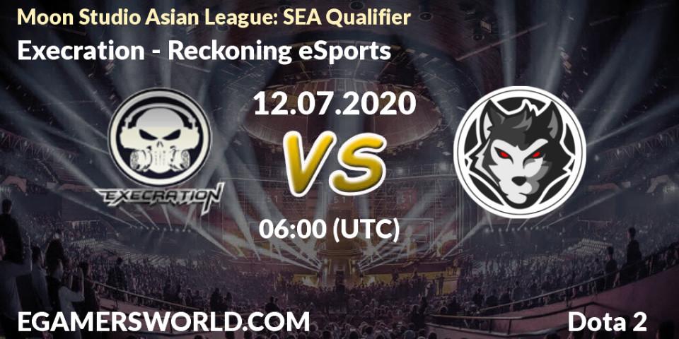 Execration vs Reckoning eSports: Betting TIp, Match Prediction. 12.07.20. Dota 2, Moon Studio Asian League: SEA Qualifier