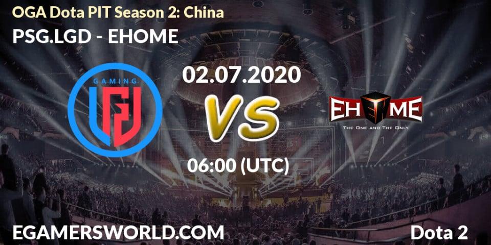 PSG.LGD vs EHOME: Betting TIp, Match Prediction. 02.07.2020 at 06:04. Dota 2, OGA Dota PIT Season 2: China