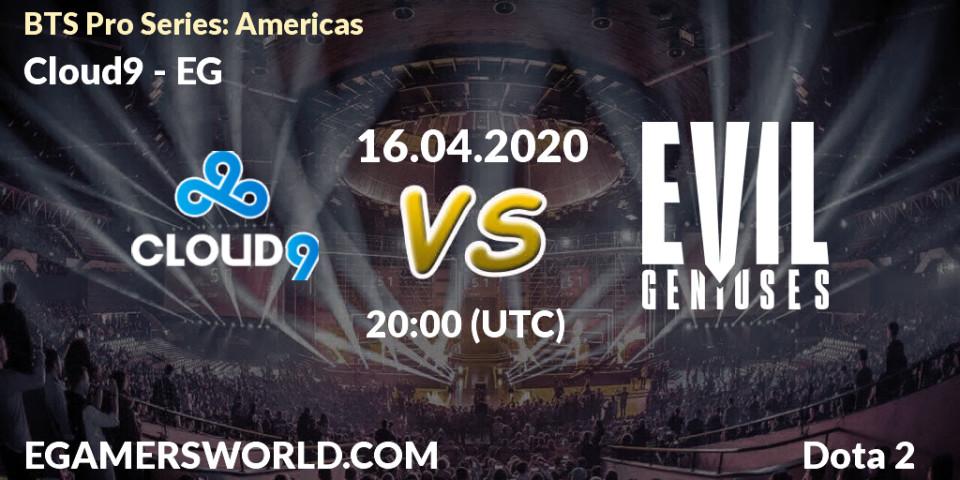 Cloud9 vs EG: Betting TIp, Match Prediction. 16.04.20. Dota 2, BTS Pro Series: Americas