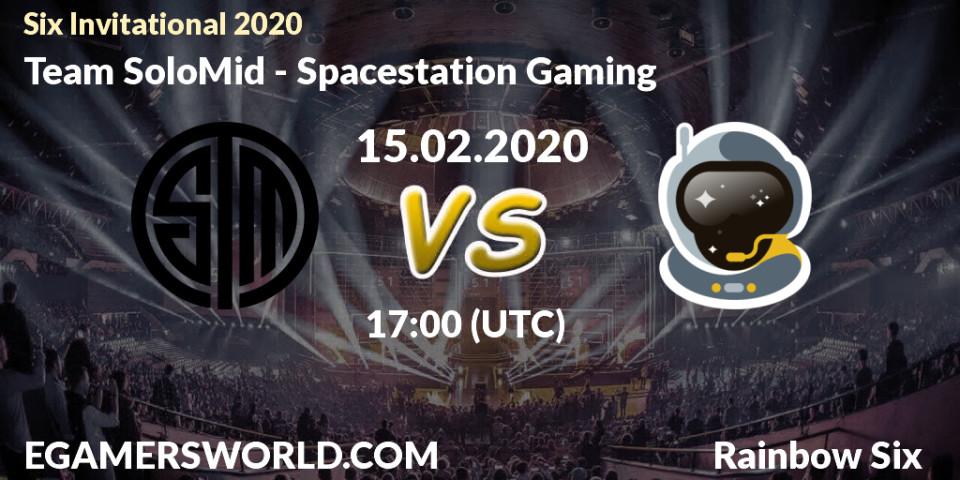 Team SoloMid vs Spacestation Gaming: Betting TIp, Match Prediction. 15.02.20. Rainbow Six, Six Invitational 2020