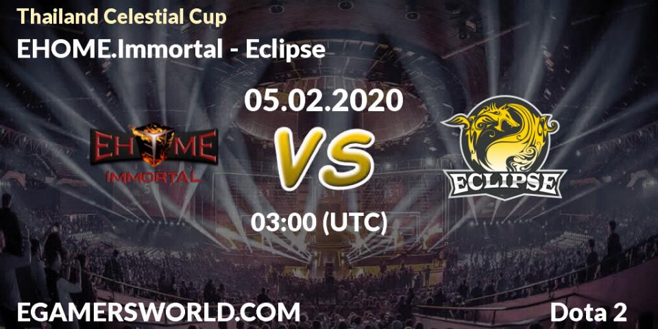 EHOME.Immortal vs Eclipse: Betting TIp, Match Prediction. 05.02.20. Dota 2, Thailand Celestial Cup