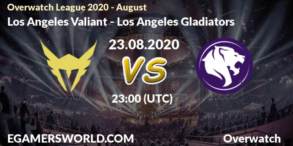 Los Angeles Valiant vs Los Angeles Gladiators: Betting TIp, Match Prediction. 23.08.20. Overwatch, Overwatch League 2020 - August