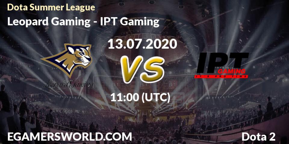 Leopard Gaming vs IPT Gaming: Betting TIp, Match Prediction. 13.07.2020 at 11:03. Dota 2, Dota Summer League
