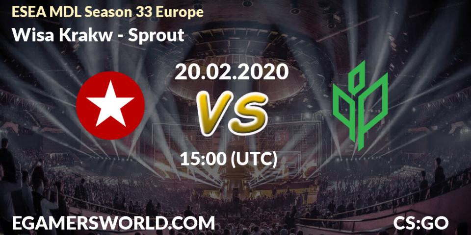 Wisła Kraków vs Sprout: Betting TIp, Match Prediction. 05.03.20. CS2 (CS:GO), ESEA MDL Season 33 Europe