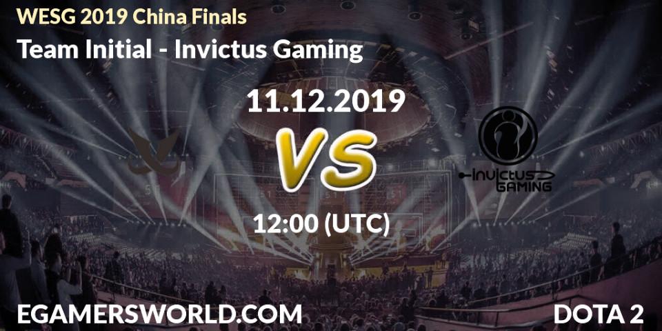 Team Initial vs Invictus Gaming: Betting TIp, Match Prediction. 11.12.19. Dota 2, WESG 2019 China Finals