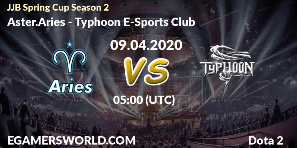 Aster.Aries vs Typhoon E-Sports Club: Betting TIp, Match Prediction. 09.04.20. Dota 2, JJB Spring Cup Season 2