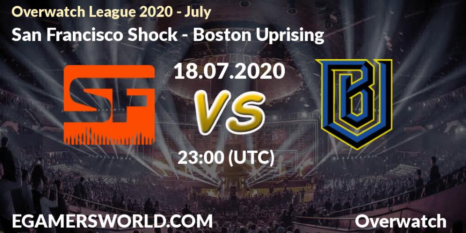 San Francisco Shock vs Boston Uprising: Betting TIp, Match Prediction. 18.07.20. Overwatch, Overwatch League 2020 - July