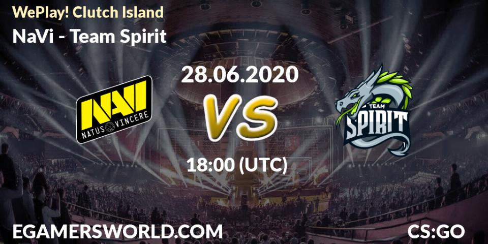 NaVi vs Team Spirit: Betting TIp, Match Prediction. 28.06.2020 at 18:00. Counter-Strike (CS2), WePlay! Clutch Island