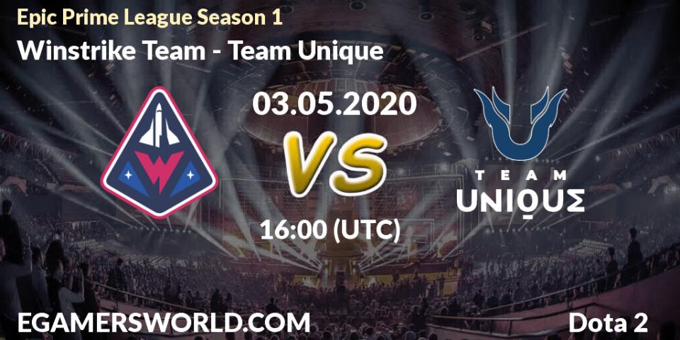 Winstrike Team vs Team Unique: Betting TIp, Match Prediction. 03.05.2020 at 14:59. Dota 2, Epic Prime League Season 1