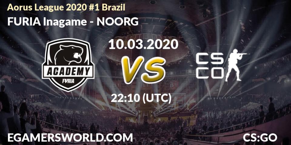 FURIA Inagame vs NOORG: Betting TIp, Match Prediction. 10.03.20. CS2 (CS:GO), Aorus League 2020 #1 Brazil
