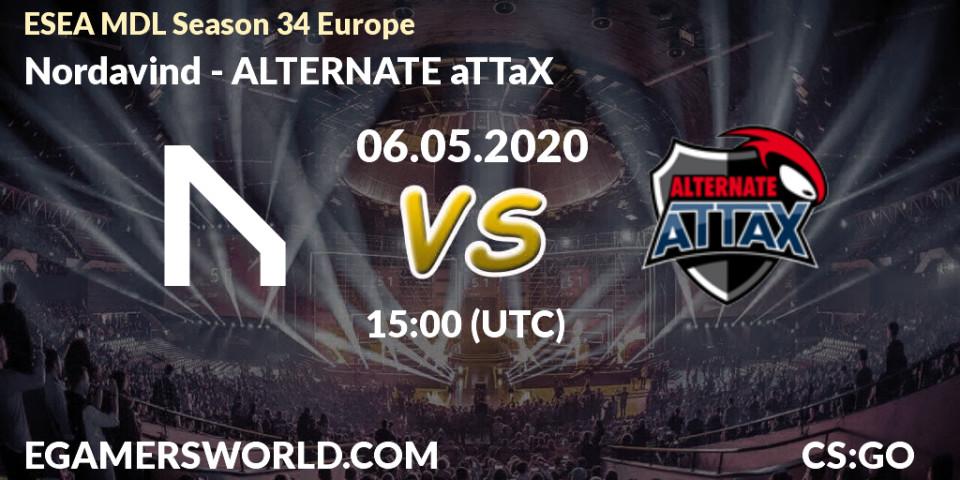 Nordavind vs ALTERNATE aTTaX: Betting TIp, Match Prediction. 06.05.20. CS2 (CS:GO), ESEA MDL Season 34 Europe
