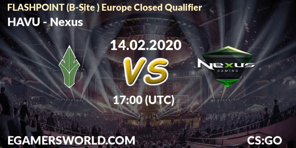 HAVU vs Nexus: Betting TIp, Match Prediction. 14.02.20. CS2 (CS:GO), FLASHPOINT Europe Closed Qualifier