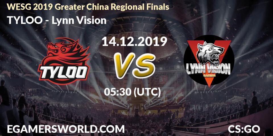 TYLOO vs Lynn Vision: Betting TIp, Match Prediction. 14.12.19. CS2 (CS:GO), WESG 2019 Greater China Regional Finals
