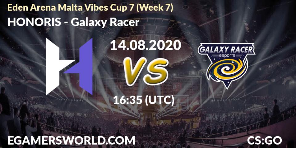 HONORIS vs Galaxy Racer: Betting TIp, Match Prediction. 14.08.2020 at 16:40. Counter-Strike (CS2), Eden Arena Malta Vibes Cup 7 (Week 7)