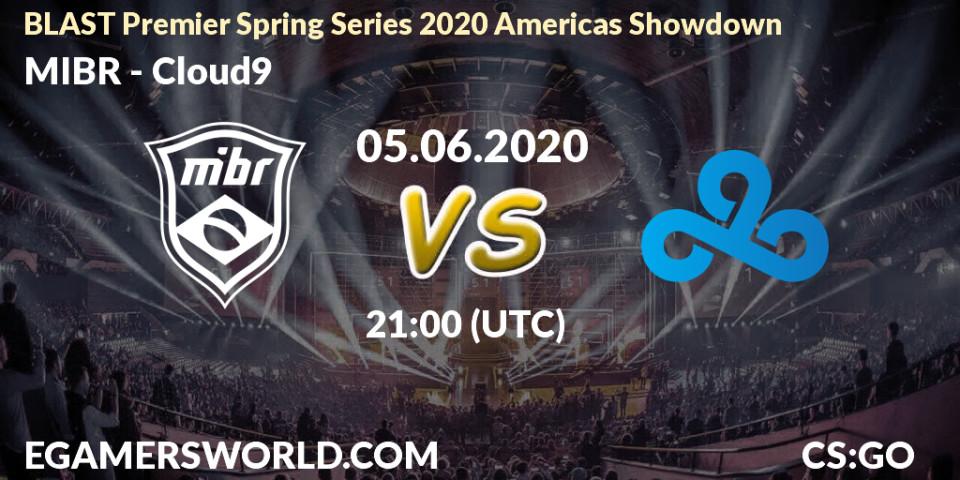 MIBR vs Cloud9: Betting TIp, Match Prediction. 05.06.20. CS2 (CS:GO), BLAST Premier Spring Series 2020 Americas Showdown 