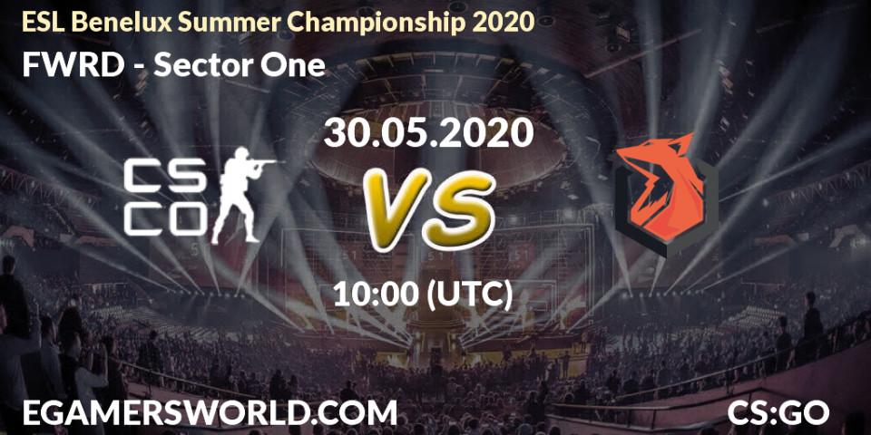 FWRD vs Sector One: Betting TIp, Match Prediction. 30.05.2020 at 10:00. Counter-Strike (CS2), ESL Benelux Summer Championship 2020