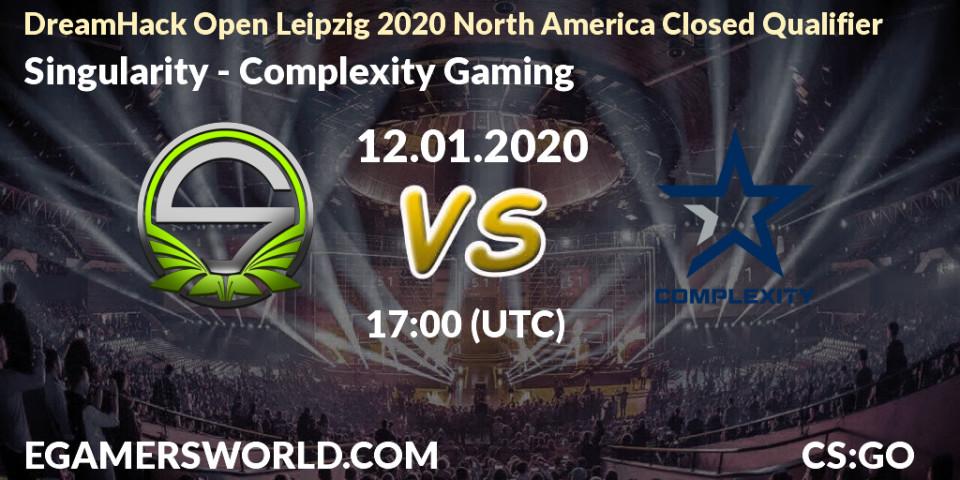 Singularity vs Complexity Gaming: Betting TIp, Match Prediction. 12.01.20. CS2 (CS:GO), DreamHack Open Leipzig 2020 North America Closed Qualifier
