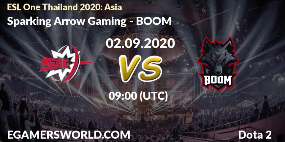 Sparking Arrow Gaming vs BOOM: Betting TIp, Match Prediction. 02.09.20. Dota 2, ESL One Thailand 2020: Asia