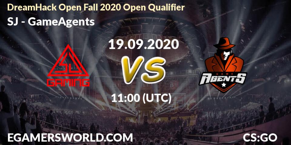 SJ vs GameAgents: Betting TIp, Match Prediction. 19.09.20. CS2 (CS:GO), DreamHack Open Fall 2020 Open Qualifier