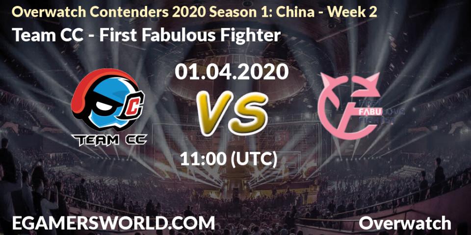 Team CC vs First Fabulous Fighter: Betting TIp, Match Prediction. 01.04.20. Overwatch, Overwatch Contenders 2020 Season 1: China - Week 2