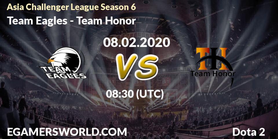 Team Eagles vs Team Honor: Betting TIp, Match Prediction. 08.02.20. Dota 2, Asia Challenger League Season 6