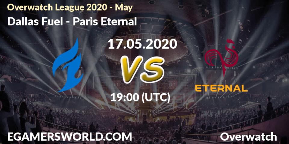 Dallas Fuel vs Paris Eternal: Betting TIp, Match Prediction. 17.05.20. Overwatch, Overwatch League 2020 - May