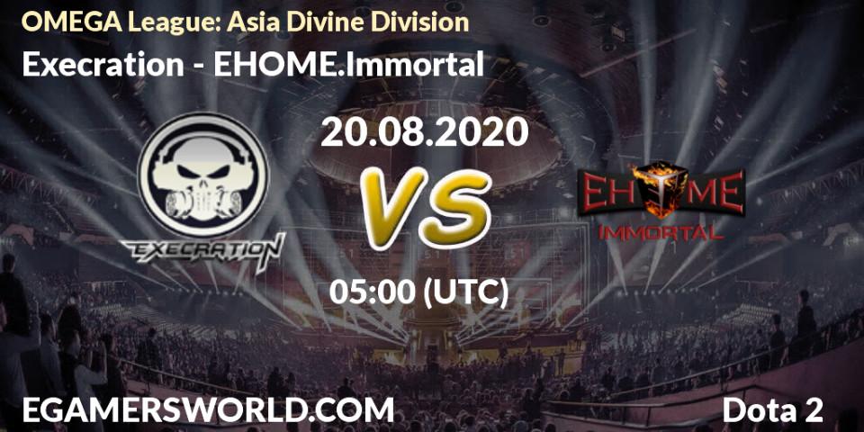 Execration vs EHOME.Immortal: Betting TIp, Match Prediction. 20.08.20. Dota 2, OMEGA League: Asia Divine Division