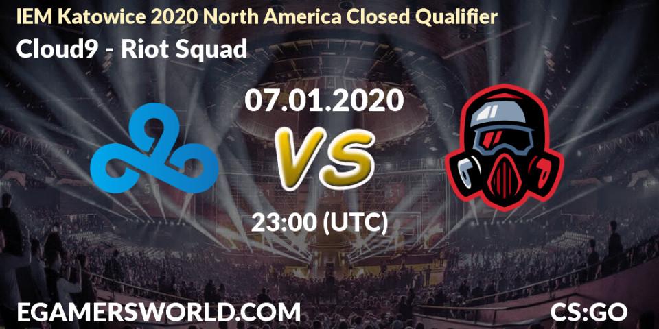 Cloud9 vs Riot Squad: Betting TIp, Match Prediction. 07.01.20. CS2 (CS:GO), IEM Katowice 2020 North America Closed Qualifier