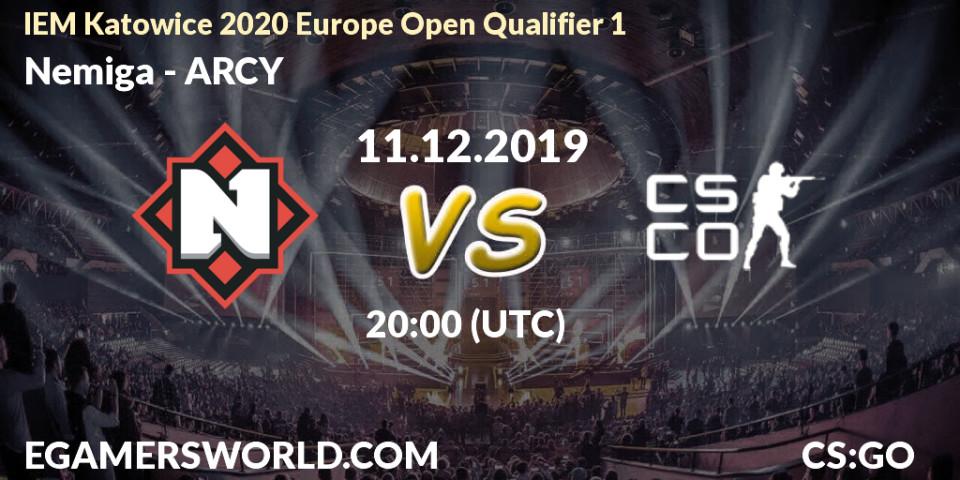 Nemiga vs ARCY: Betting TIp, Match Prediction. 11.12.2019 at 20:00. Counter-Strike (CS2), IEM Katowice 2020 Europe Open Qualifier 1