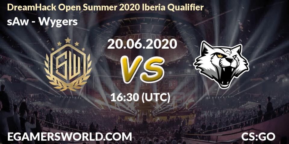 sAw vs Wygers: Betting TIp, Match Prediction. 20.06.2020 at 17:15. Counter-Strike (CS2), DreamHack Open Summer 2020 Iberia Qualifier