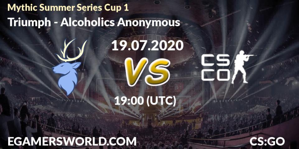 Triumph vs Alcoholics Anonymous: Betting TIp, Match Prediction. 19.07.20. CS2 (CS:GO), Mythic Summer Series Cup 1