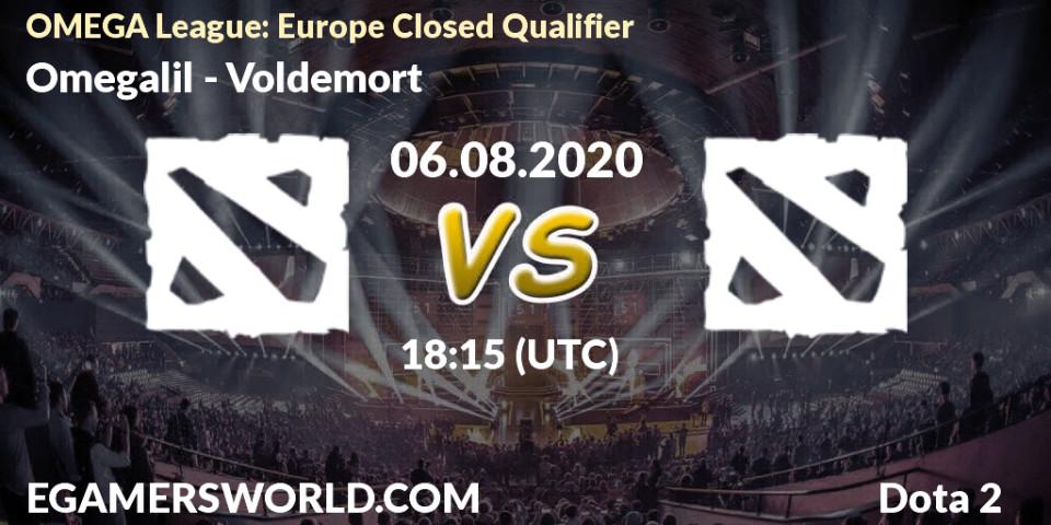 Omegalil vs Voldemort: Betting TIp, Match Prediction. 06.08.2020 at 19:32. Dota 2, OMEGA League: Europe Closed Qualifier