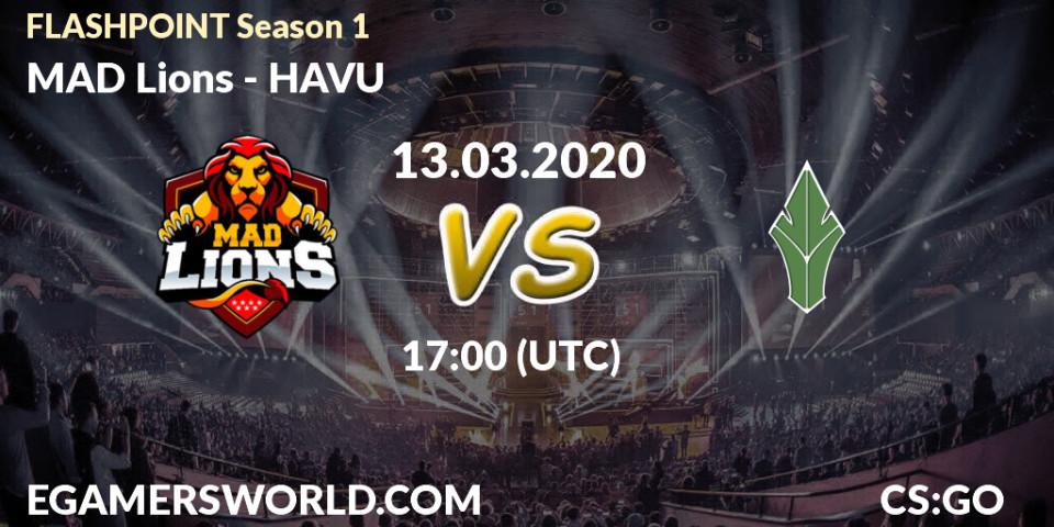 MAD Lions vs HAVU: Betting TIp, Match Prediction. 13.03.2020 at 17:15. Counter-Strike (CS2), FLASHPOINT Season 1