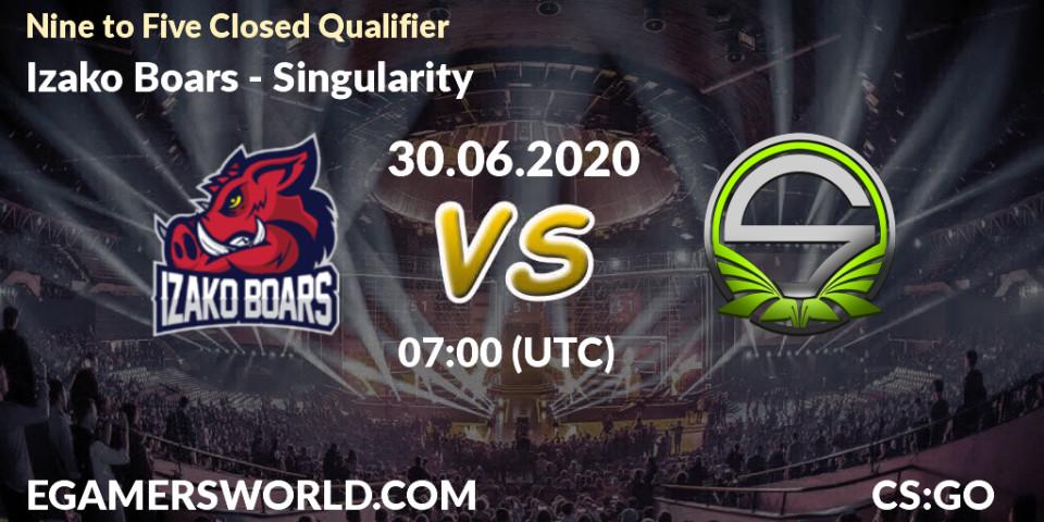 Izako Boars vs Singularity: Betting TIp, Match Prediction. 30.06.20. CS2 (CS:GO), Nine to Five Closed Qualifier