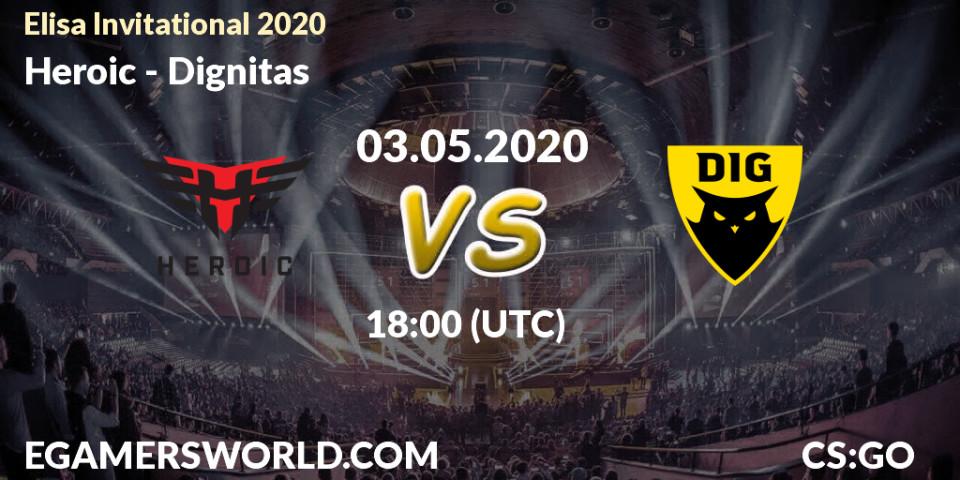 Heroic vs Dignitas: Betting TIp, Match Prediction. 03.05.20. CS2 (CS:GO), Elisa Invitational: Spring 2020