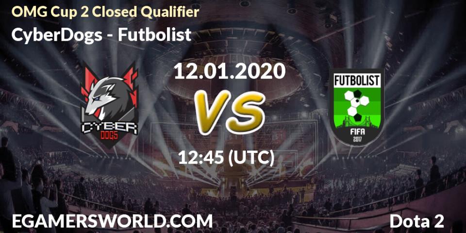 CyberDogs vs Futbolist: Betting TIp, Match Prediction. 12.01.20. Dota 2, OMG Cup 2 Closed Qualifier