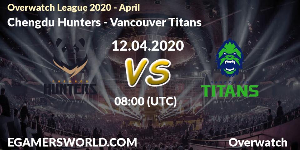 Chengdu Hunters vs Vancouver Titans: Betting TIp, Match Prediction. 12.04.20. Overwatch, Overwatch League 2020 - April