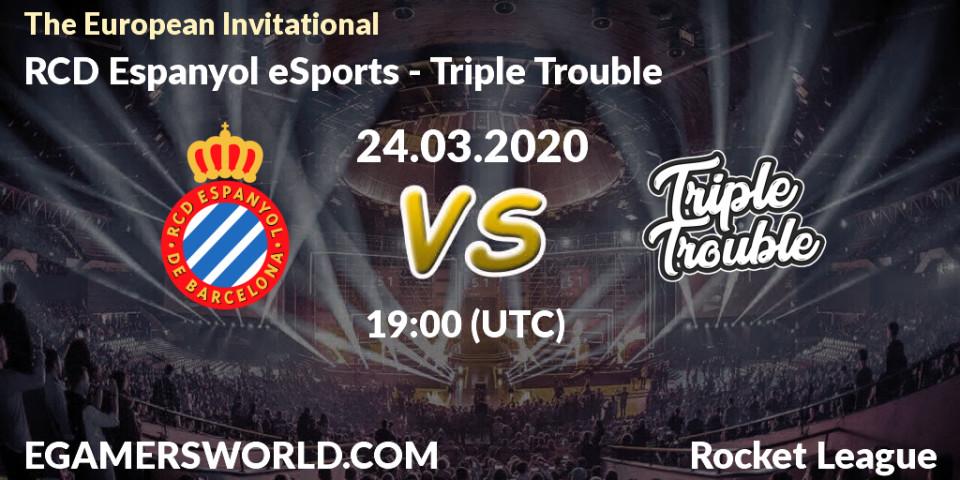 RCD Espanyol eSports vs Triple Trouble: Betting TIp, Match Prediction. 24.03.20. Rocket League, The European Invitational