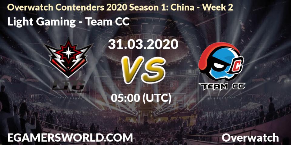 Light Gaming vs Team CC: Betting TIp, Match Prediction. 31.03.20. Overwatch, Overwatch Contenders 2020 Season 1: China - Week 2