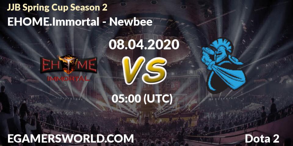 EHOME.Immortal vs Newbee: Betting TIp, Match Prediction. 06.04.2020 at 04:59. Dota 2, JJB Spring Cup Season 2