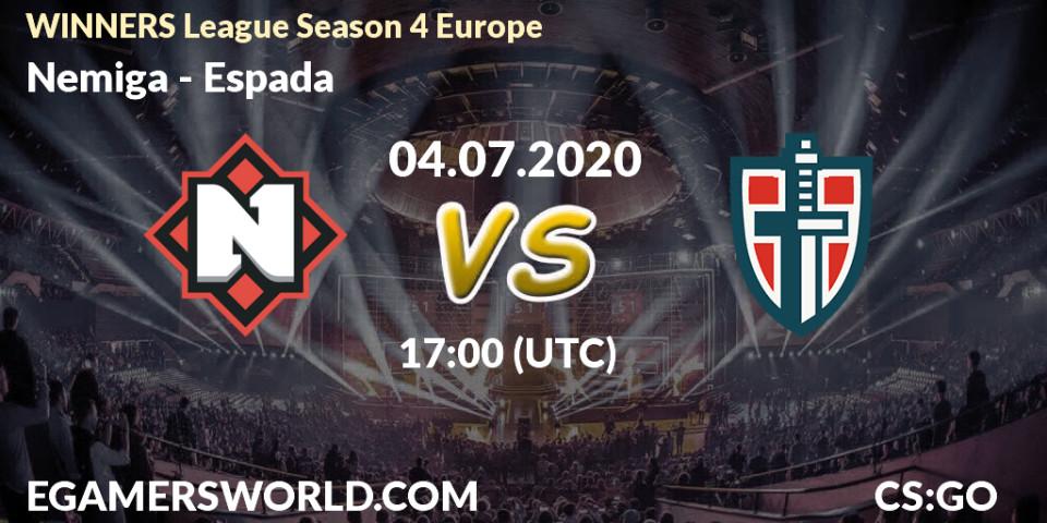 Nemiga vs Espada: Betting TIp, Match Prediction. 04.07.20. CS2 (CS:GO), WINNERS League Season 4 Europe
