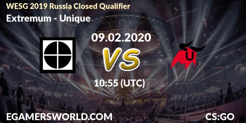 Extremum vs Unique: Betting TIp, Match Prediction. 09.02.20. CS2 (CS:GO), WESG 2019 Russia Closed Qualifier