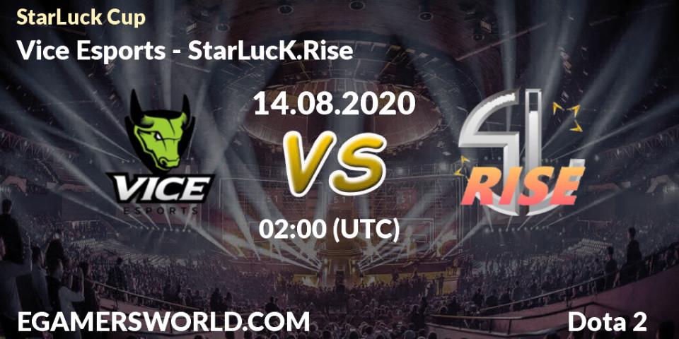 Vice Esports vs StarLucK.Rise: Betting TIp, Match Prediction. 14.08.2020 at 02:00. Dota 2, StarLuck Cup