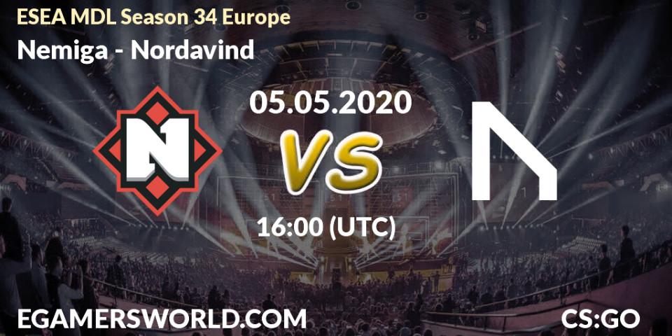 Nemiga vs Nordavind: Betting TIp, Match Prediction. 26.05.20. CS2 (CS:GO), ESEA MDL Season 34 Europe