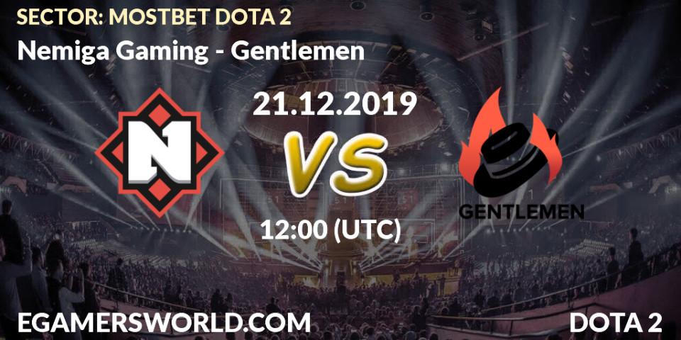 Nemiga Gaming vs Gentlemen: Betting TIp, Match Prediction. 21.12.19. Dota 2, SECTOR: MOSTBET DOTA 2