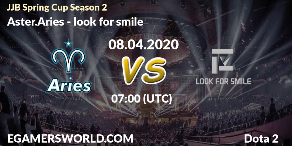 Aster.Aries vs look for smile: Betting TIp, Match Prediction. 08.04.20. Dota 2, JJB Spring Cup Season 2
