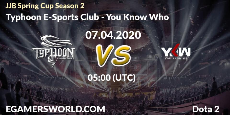 Typhoon E-Sports Club vs You Know Who: Betting TIp, Match Prediction. 07.04.20. Dota 2, JJB Spring Cup Season 2