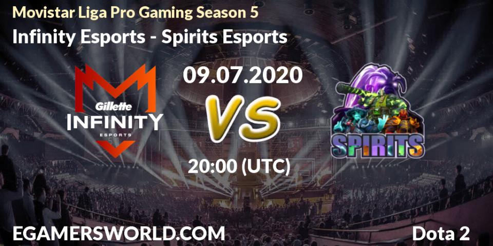 Infinity Esports vs Spirits Esports: Betting TIp, Match Prediction. 09.07.2020 at 20:05. Dota 2, Movistar Liga Pro Gaming Season 5