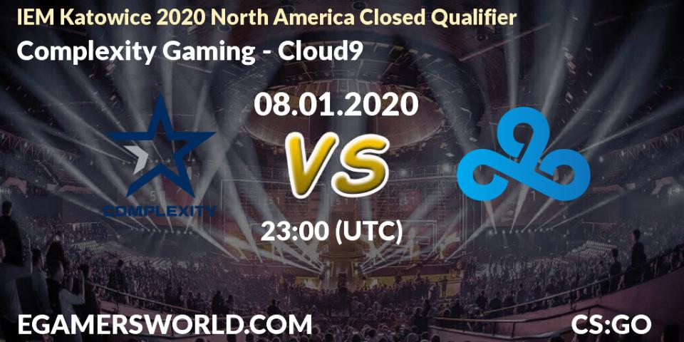 Complexity Gaming vs Cloud9: Betting TIp, Match Prediction. 08.01.20. CS2 (CS:GO), IEM Katowice 2020 North America Closed Qualifier