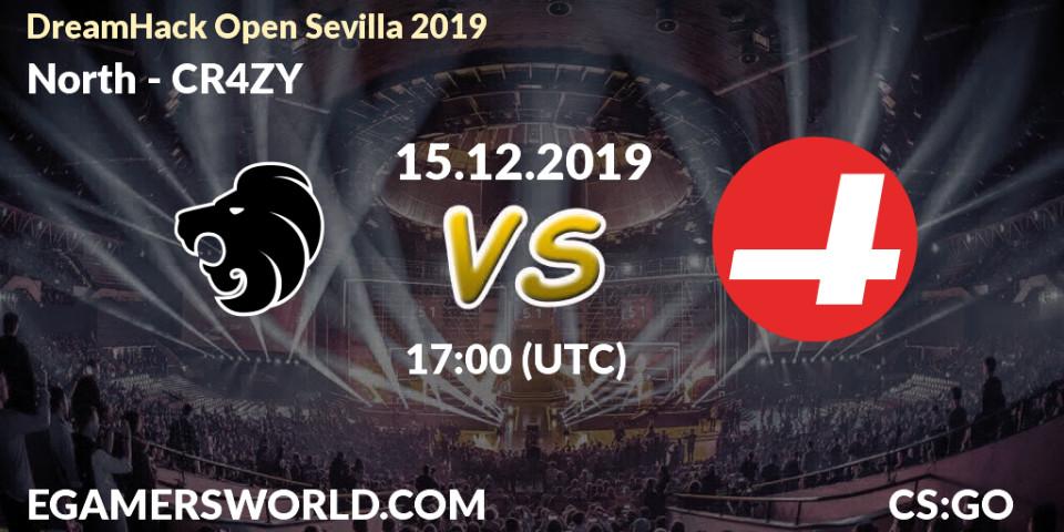 North vs CR4ZY: Betting TIp, Match Prediction. 15.12.19. CS2 (CS:GO), DreamHack Open Sevilla 2019